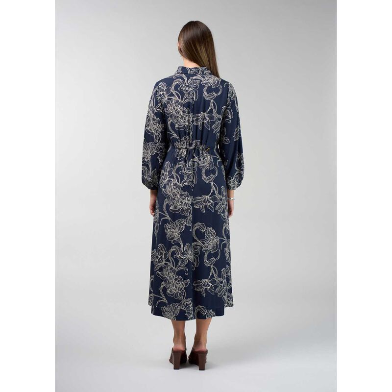 Madly Sweetly Blueprint Shirt Dress image number 1